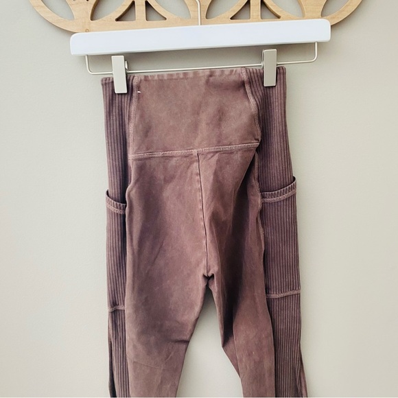 aerie Hi-Rise Leggings Brown Sz Small - Picture 6 of 9